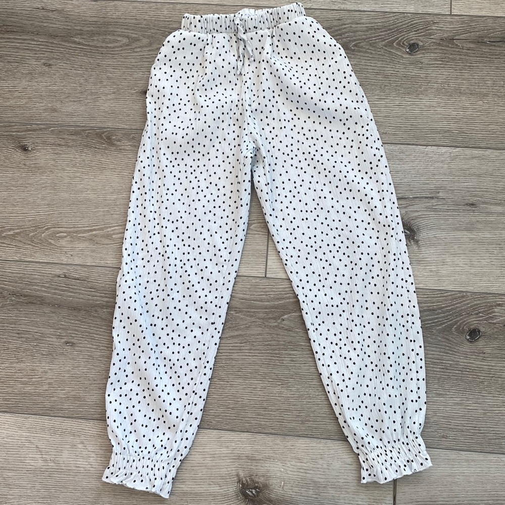 Girls Zara polka dot dress pants